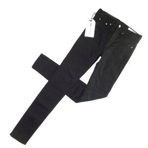 NWT rag & bone /JEAN High Rise Skinny in Black Stretch Denim Jeans 29